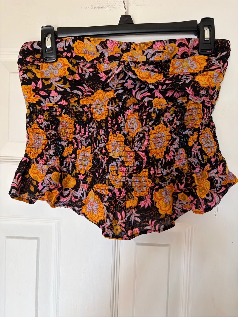 Free People Floral Tube Top in Twilight Combo Size Small - Picture 6 of 7